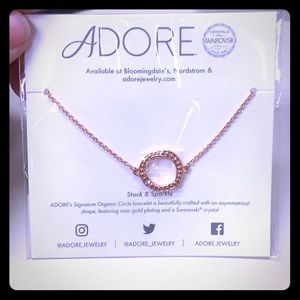 Adore by Swarovski Rose Gold Circle Bracelet